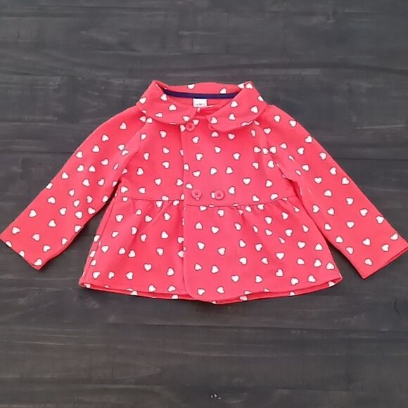 Carter's 24 months heart little girls coat - Picture 1 of 5